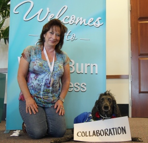 maureen and assistance dog