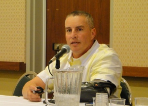 Luis Nevarez, firefighter and burn survivor, shares his viewpoint as a panelist at WBC.