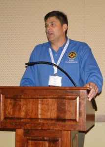 Phil Tammaro at In the Line of Duty, one of several programs at WBC focusing on the experiences of firefighter-survivors.